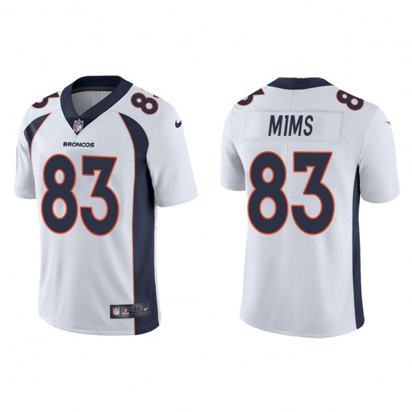 Men's Denver Broncos Marvin Mims White 2023 NFL Dr...