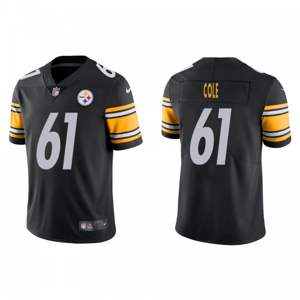 Men's Pittsburgh Steelers Mason Cole Black Vapor Limited Jersey