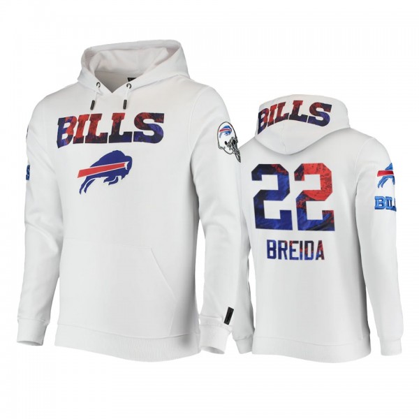 Buffalo Bills Matt Breida White Americana Pullover...