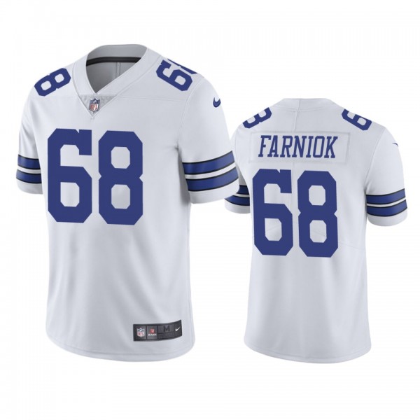 Matt Farniok Dallas Cowboys White Vapor Limited Je...