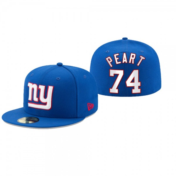 New York Giants Matt Peart Royal Omaha 59FIFTY Fit...