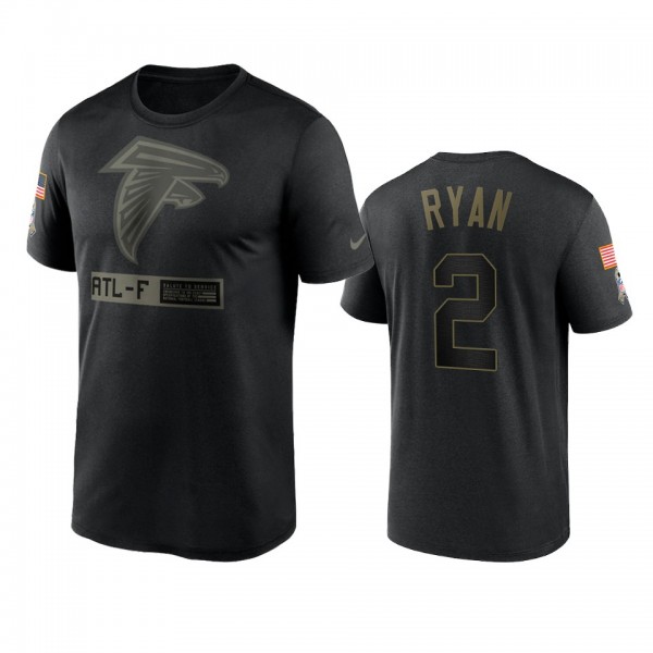 Atlanta Falcons Matt Ryan Black 2020 Salute To Ser...