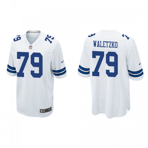 Men's Dallas Cowboys Matt Waletzko White Game Jersey