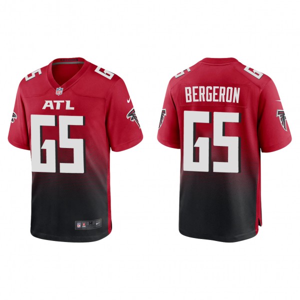 Men's Atlanta Falcons Matthew Bergeron Red 2023 NF...