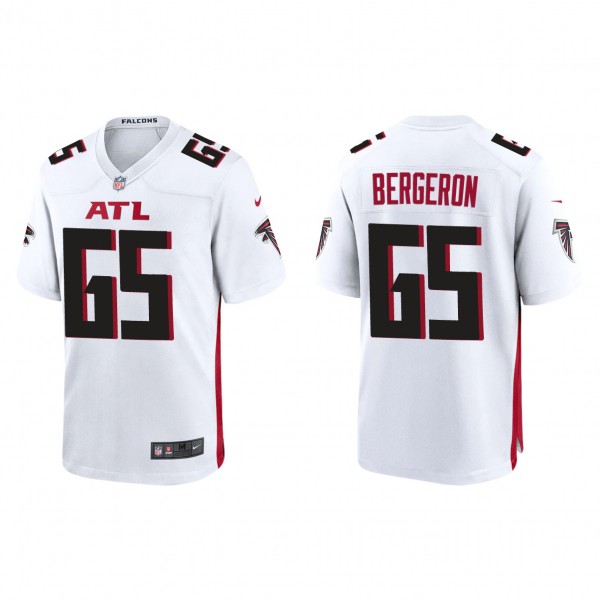 Men's Atlanta Falcons Matthew Bergeron White 2023 ...