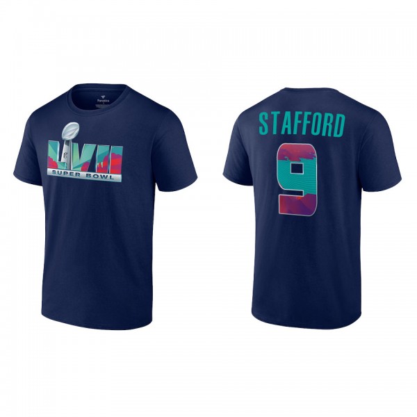 Matthew Stafford Super Bowl LVII Nike Navy T-Shirt