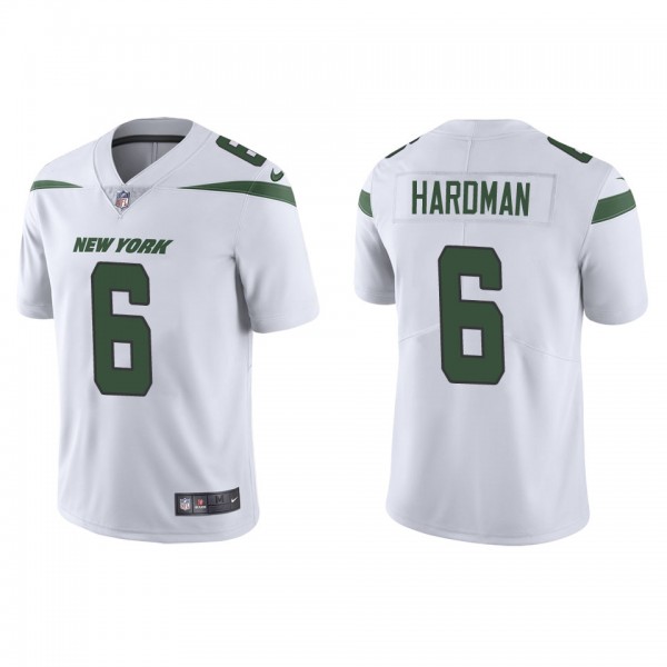 Men's Mecole Hardman New York Jets White Vapor Lim...