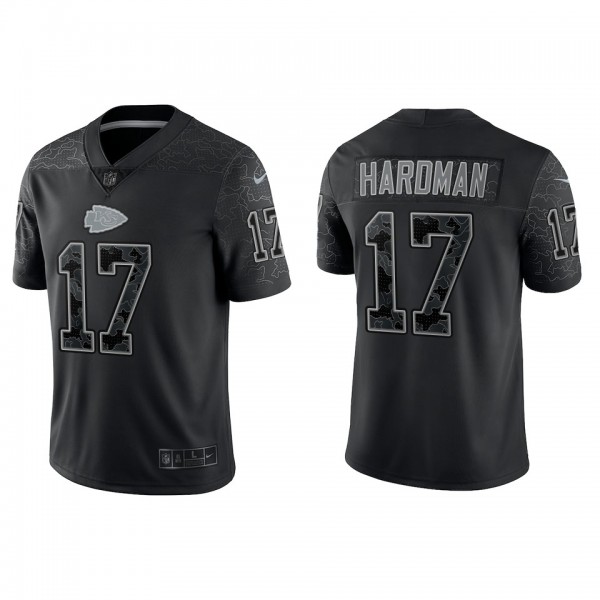 Mecole Hardman Kansas City Chiefs Black Reflective Limited Jersey
