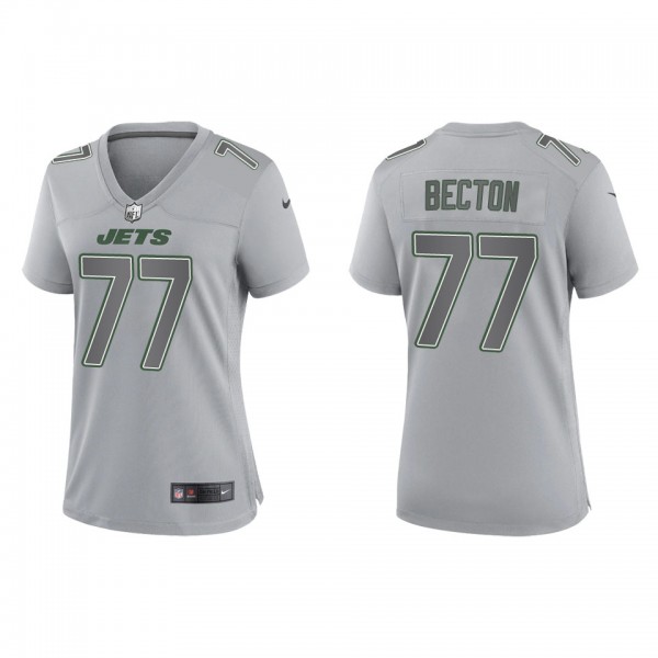 Mekhi Becton Women's New York Jets Gray Atmosphere...