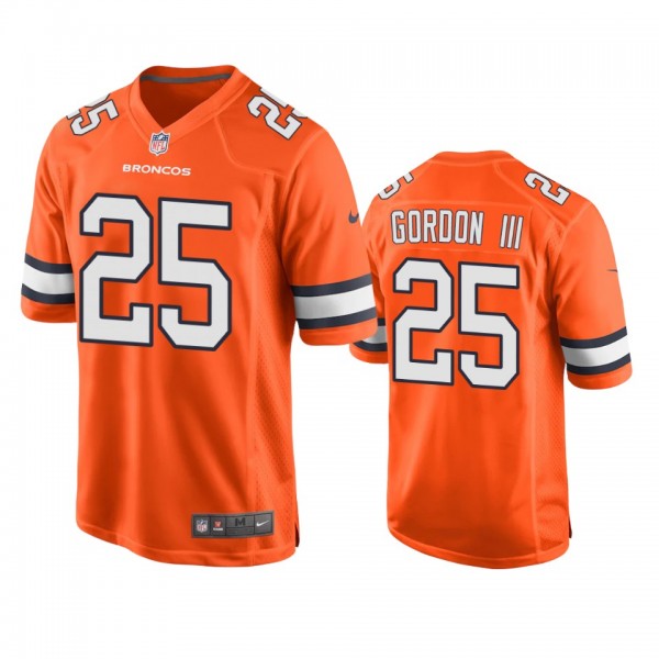 Denver Broncos Melvin Gordon III Orange Alternate ...