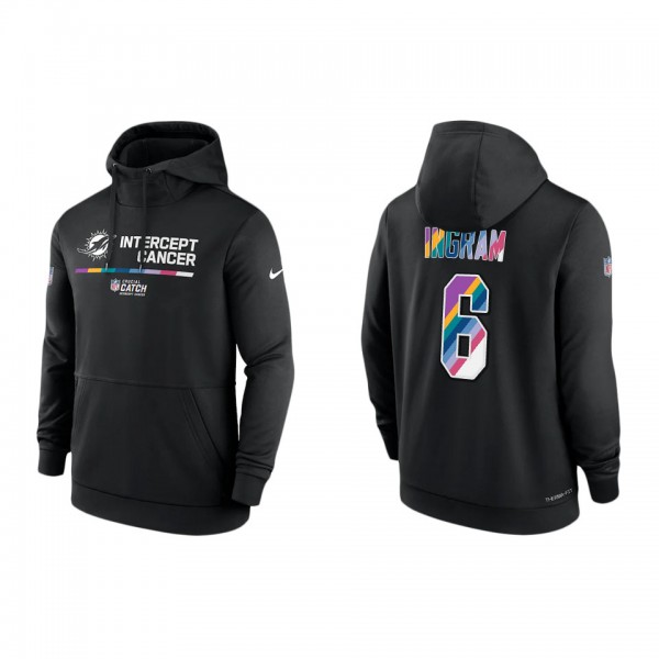Melvin Ingram Miami Dolphins 2022 Crucial Catch Therma Performance Pullover Hoodie