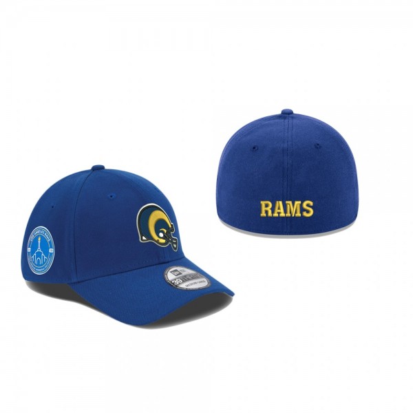 Los Angeles Rams Royal Memorial Coliseum 39THIRTY Flex Hat