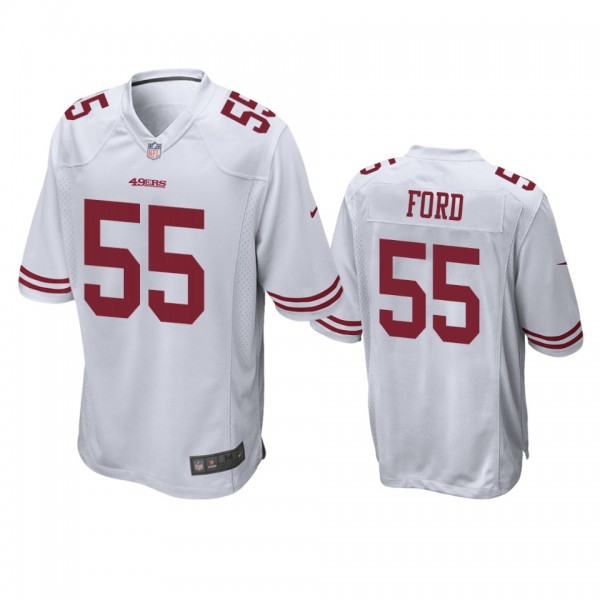 San Francisco 49ers #55 Dee Ford White Game Jersey...