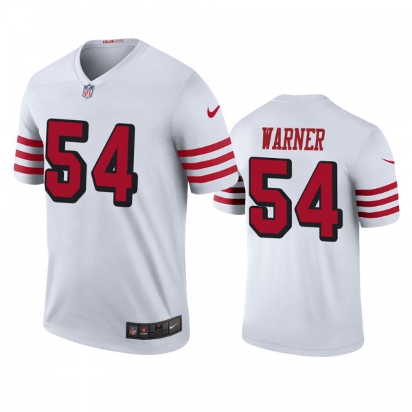 San Francisco 49ers #54 Fred Warner White Color Ru...