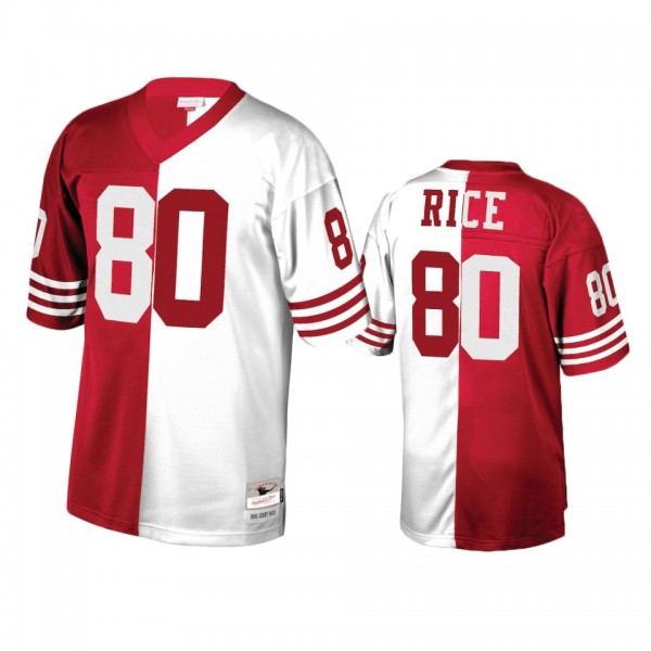 San Francisco 49ers Jerry Rice Scarlet White Retir...