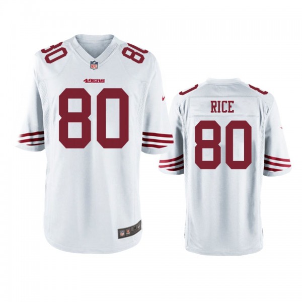 San Francisco 49ers Jerry Rice White Game Jersey