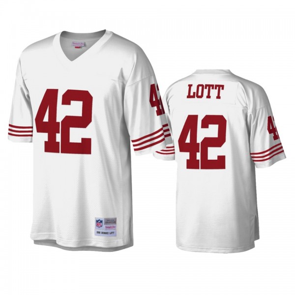 San Francisco 49ers Ronnie Lott White Legacy Repli...