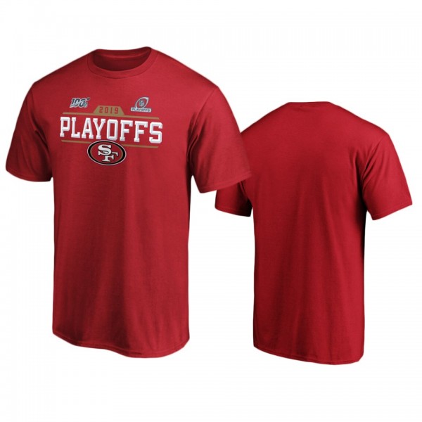 Men's San Francisco 49ers Scarlet 2019 NFL Playoffs Chip Shot T-Shirt