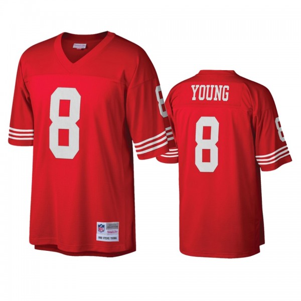 San Francisco 49ers Steve Young Scarlet Legacy Rep...