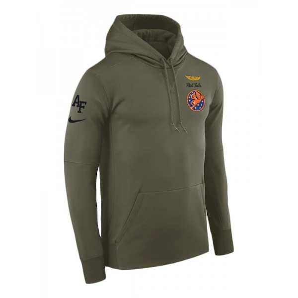 Air Force Falcons Green Red Tails Therma Hoodie