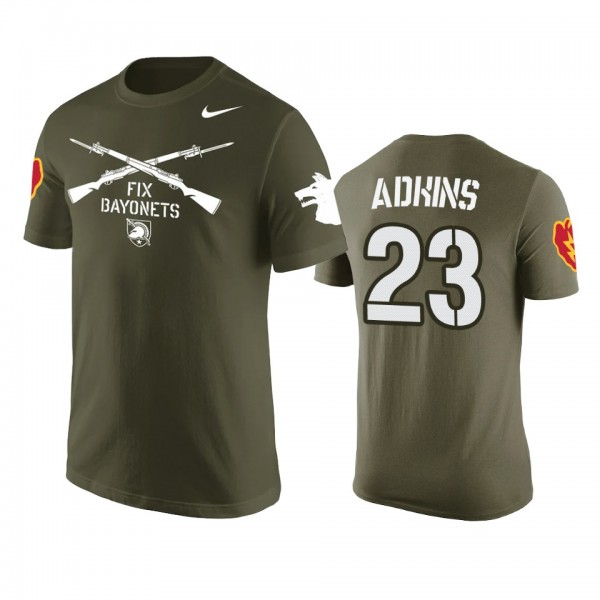 Army Black Knights Anthony Adkins #23 Olive Rivalr...