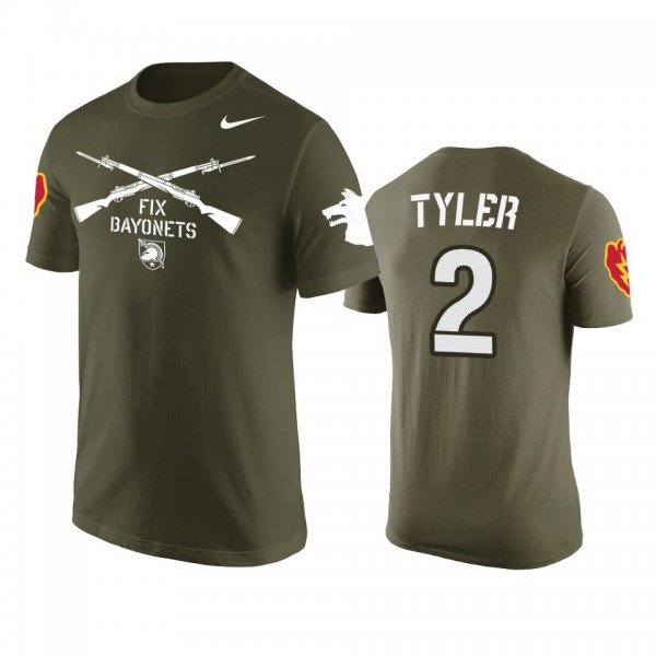 Army Black Knights Tyhier Tyler #2 Olive Rivalry T...