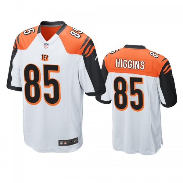 Cincinnati Bengals Tee Higgins White 2020 NFL Draft Game Jersey