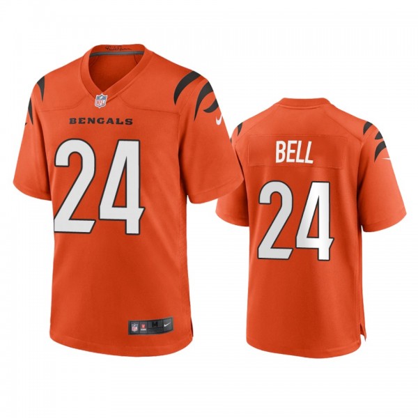 Cincinnati Bengals Vonn Bell Orange 2021 Game Jers...