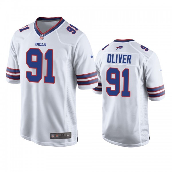 Buffalo Bills Ed Oliver White 2019 NFL Draft Game ...