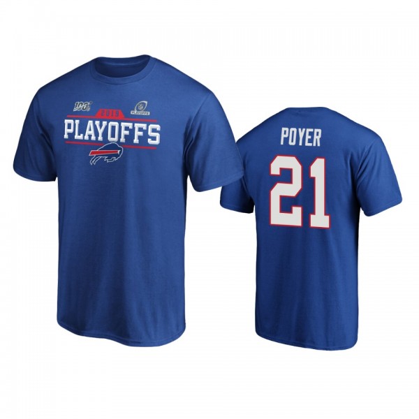 Buffalo Bills Jordan Poyer Royal 2019 NFL Playoffs Chip Shot T-Shirt