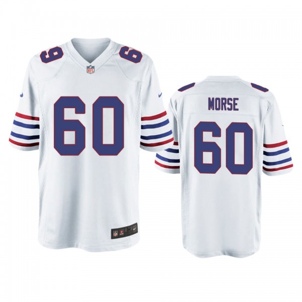 Buffalo Bills Mitch Morse White Alternate Game Jer...
