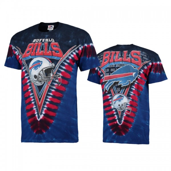 Men's Buffalo Bills Navy Tie-Dye Premium T-Shirt