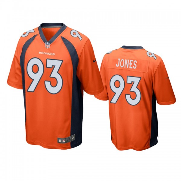 Denver Broncos Dre'mont Jones Orange 2019 NFL Draft Game Jersey