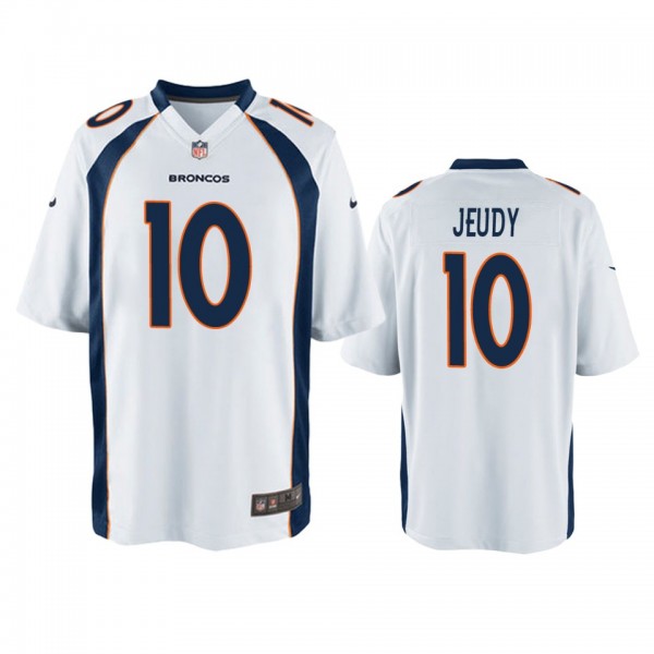 Denver Broncos Jerry Jeudy White 2020 NFL Draft Ga...