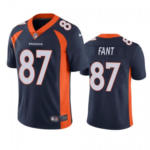 Denver Broncos Noah Fant Navy 2019 NFL Draft Vapor Limited Jersey