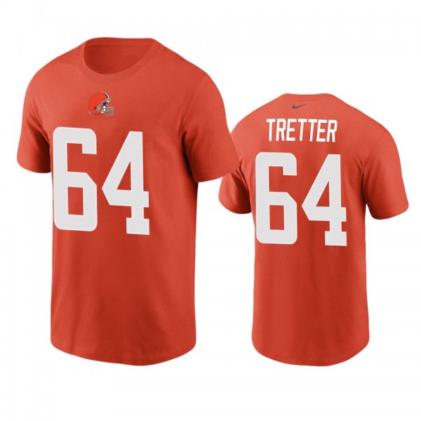 Men's Cleveland Browns J.C. Tretter Orange Name &a...
