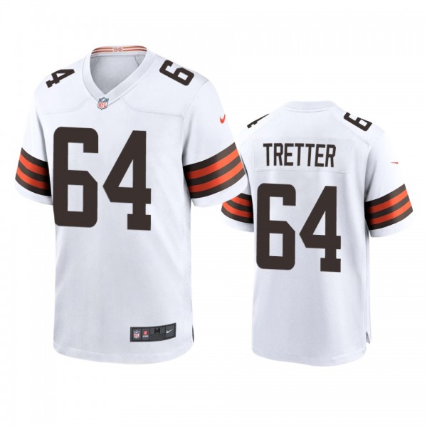 Cleveland Browns J.C. Tretter White 2020 Game Jers...