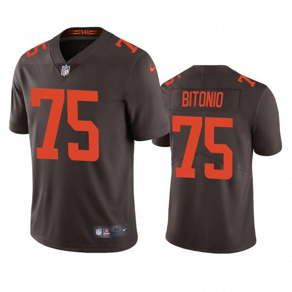 Cleveland Browns Joel Bitonio Brown 2020 Alternate...