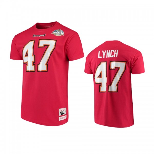 Tampa Bay Buccaneers John Lynch Red Name & Num...