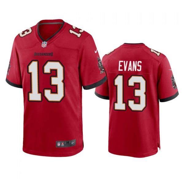 Tampa Bay Buccaneers Mike Evans Red 2020 Game Jers...