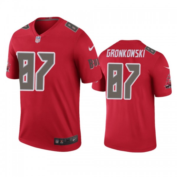 Tampa Bay Buccaneers Rob Gronkowski Red Color Rush...