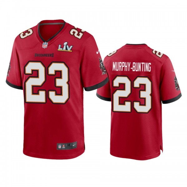 Tampa Bay Buccaneers Sean Murphy-Bunting Red Super Bowl LV Game Jersey