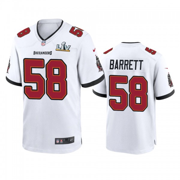 Tampa Bay Buccaneers Shaquil Barrett White Super Bowl LV Game Jersey