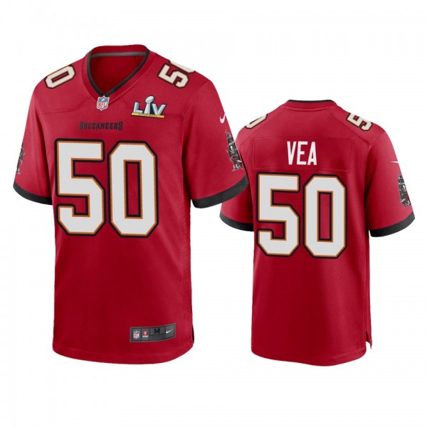 Tampa Bay Buccaneers Vita Vea Red Super Bowl LV Ga...