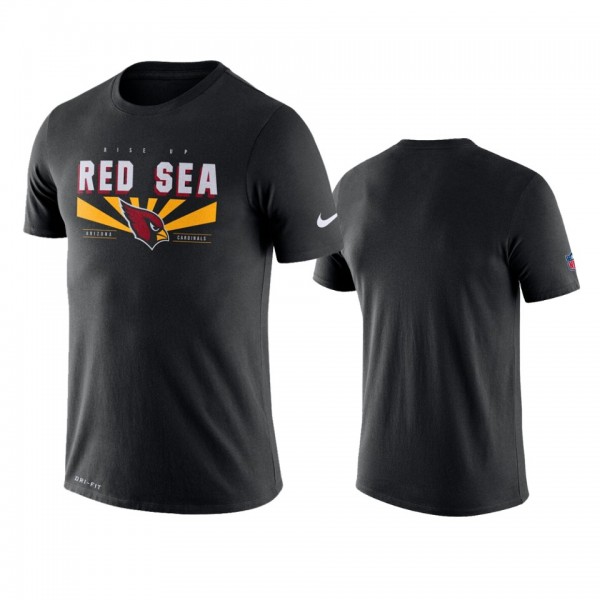 Arizona Cardinals Black Sideline Local Performance T-Shirt