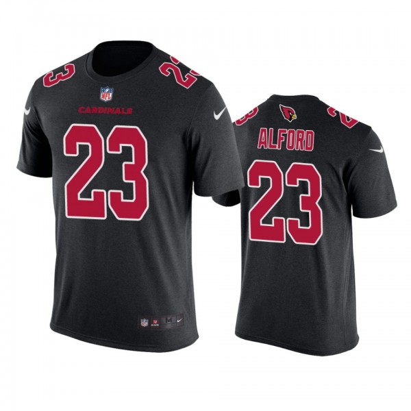 Arizona Cardinals #23 Robert Alford Black Color Rush T-Shirt