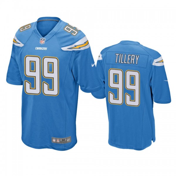 Los Angeles Chargers Jerry Tillery blue 2019 NFL D...