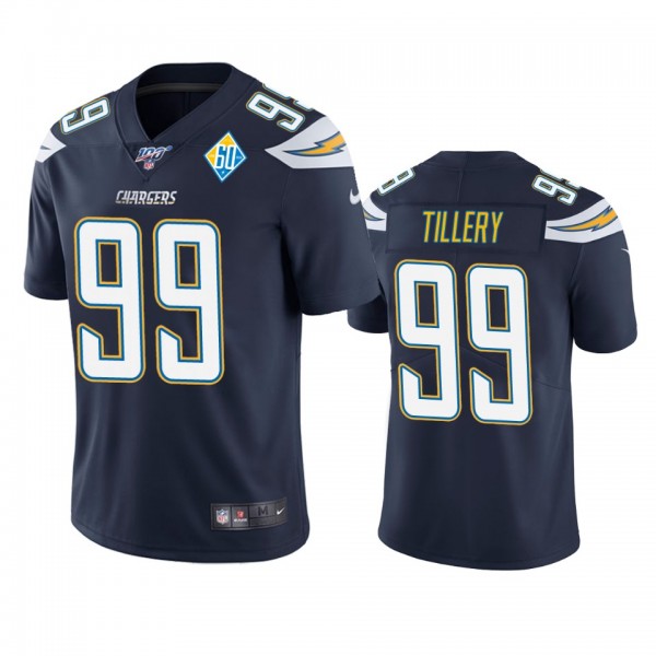 Los Angeles Chargers Jerry Tillery Navy 60th Anniv...