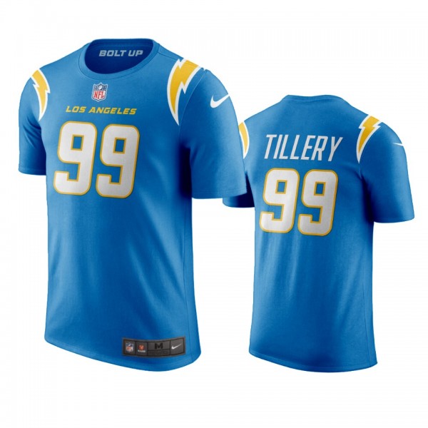 Men's Los Angeles Chargers Jerry Tillery Blue Name...