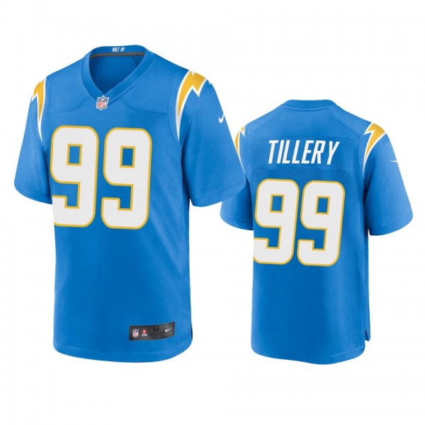 Los Angeles Chargers Jerry Tillery Powder Blue 202...
